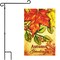 G128 Combo Pack: Garden Flag Stand Black 36x16 Inch & Garden Flag Autumn Greetings Large Maple Leaf 12x18 Inch